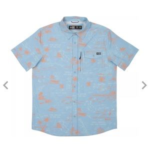 Salty Crew Men’s Pinnacle Woven Short Sleeve Shirt - NWT‎